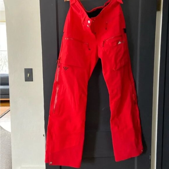 Women's S Black Crows Ventus Ski Pants Red, Gore-Tex